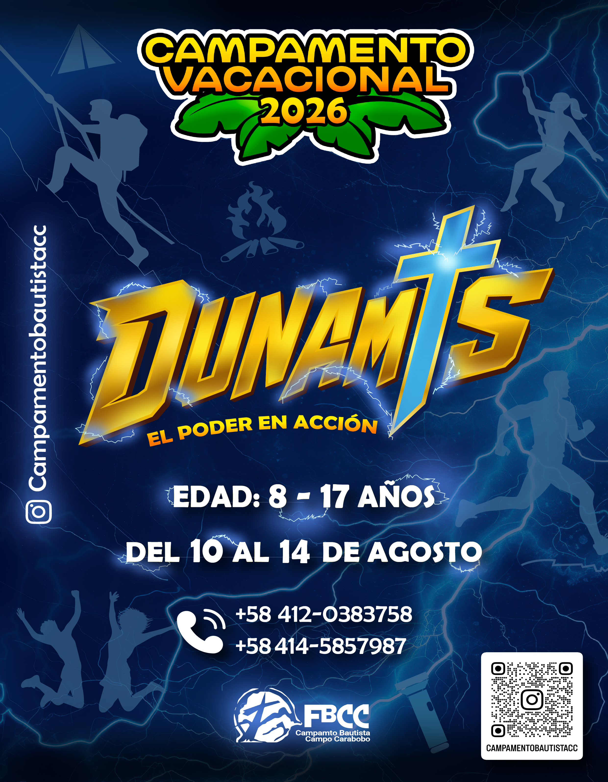 CAMPAMENTO VACACIONAL 2026 (EDAD: 8 - 17 AÑOS)